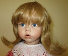 Tallina's DOLL WIG page boy style with bangs DARK BLONDE Style 599