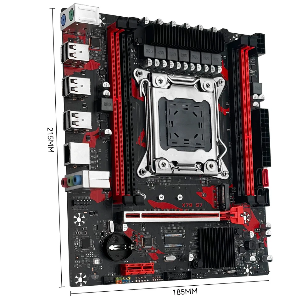 X79 S7 Motherboard Support Intel Xeon E5 v1&v2 LGA 2011 CPU Processor DDR3 REG - Image 2 of 4