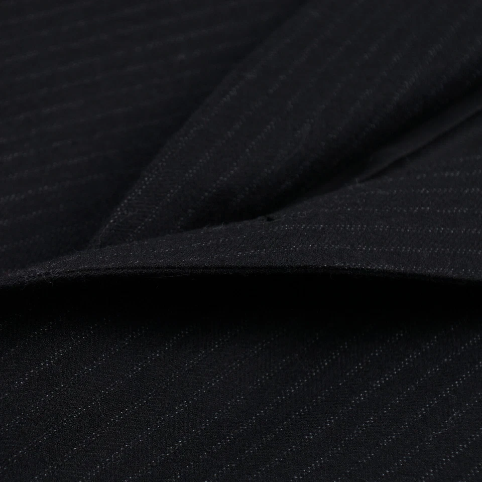 Terno Cesare Attolini Slim-Fit listra carvão escuro lã escovada macia 48R (Eu 58) - Imagem 2 de 4