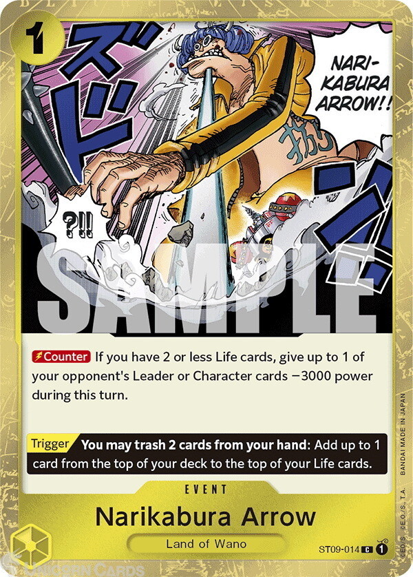 ST09-014 Narikabura Arrow : Common Special Foil (Jolly Roger Flag) English One P