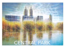 Central Park Travel Print, New York Travel Poster Print By Marc Todd - Size A2