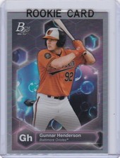 GUNNAR HENDERSON ROOKIE CARD 2022 Bowman Platinum PRECIOUS ELEMENTS Orioles RC!
