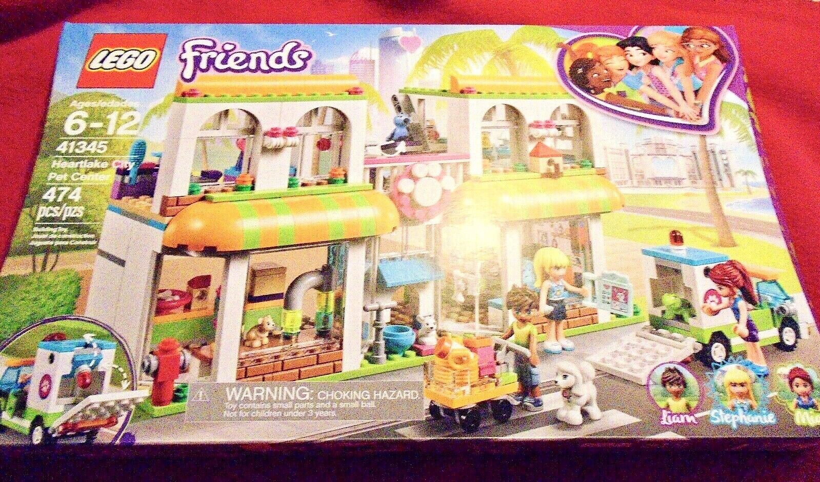 LEGO  FRIENDS  SET  #41345  HEARTLAKE  CITY  PET  CENTER  474 PIECES  (G)