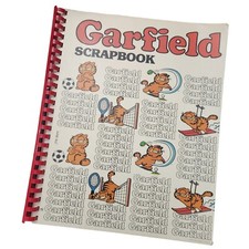 Vintage Garfield Scrapbook Blank Unused Spiral Bound 1978 11x14Sprts Tennis Golf