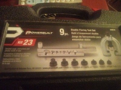 POWERBUILT 9PC DOUBLE FLARING TOOL SET (PRE-OWNED)