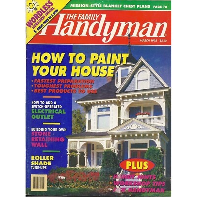 The Family Handyman Magazine DIY Projects Mission Chest Plans March 1995
