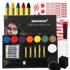 Halloween Makeup Set Ultimate Family Party Pack All-in-one Easy On Set For Party