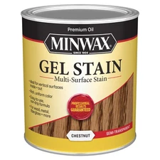 Minwax Gel Stain Chestnut 1 Quart Non Drip Wood Stain for Furniture and More