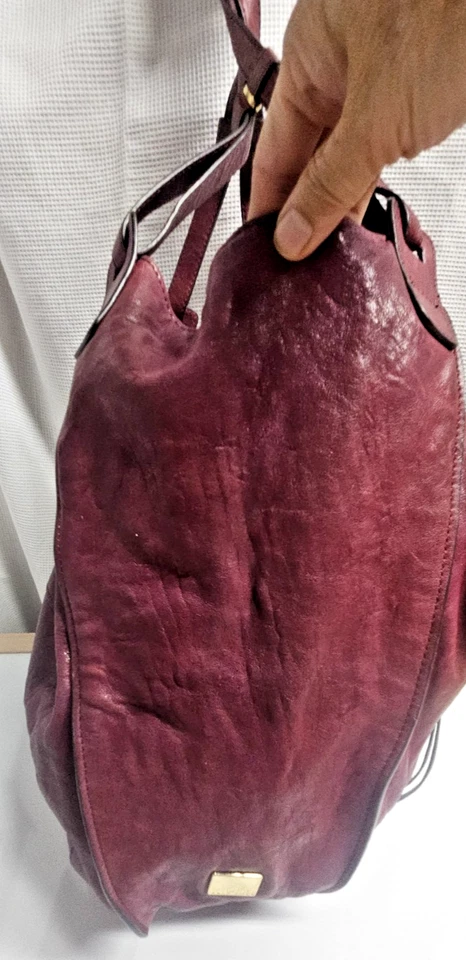 Bolso hobo holgado de cuero KOOBA grande rojo Foto 4 de 4