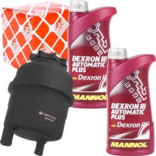 2 LITER MANNOL SERVOÖL + FEBI AUSGLEICHSBEHÄLTER SERVOLENKUNG ÖLBEHÄLTER BMW