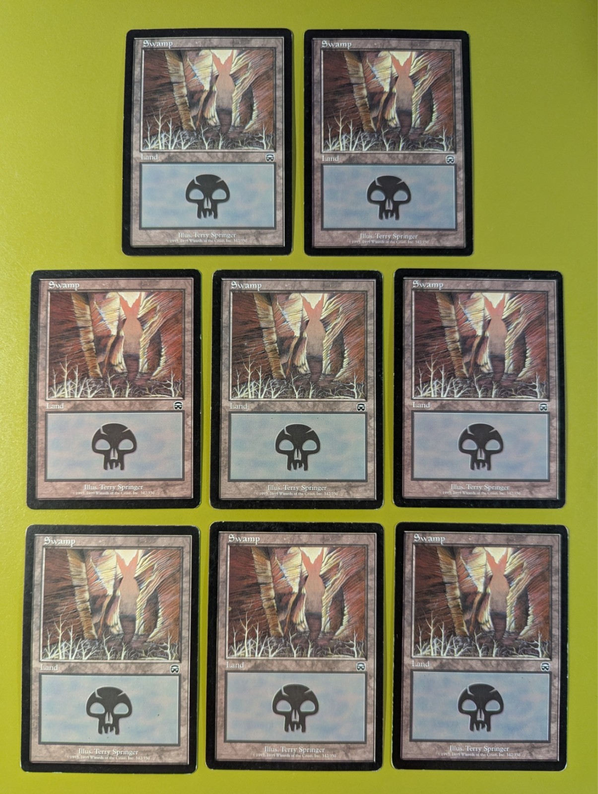 8 Swamp (342) Mercadian Masques Magic the Gathering MTG 8