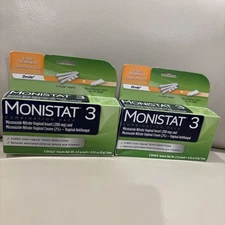 2 Pk MONISTAT 3 Combination Pack Applicators & Cream