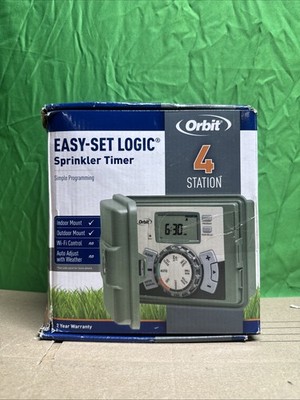 ORBIT 57894 4-STATION EASY-SET LOGIC INDOOR/OUTDOOR IRRIGATION CONTROLLER