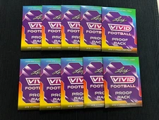 (10) PACK LOT OF 2025 LEAF VIVID BONUS SEALED PACKS  VERY TOUGH  1/1 PROOF  PACK