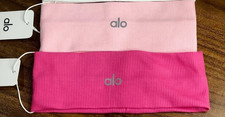 ALO Yoga Performance Conquer Headband 2 Pack Hot Pink Pink NWT Athletic Women