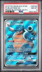 2019 POKEMON SM BLACK STAR PROMO #SM189 FULL ART/BLASTOISE GX PSA 8