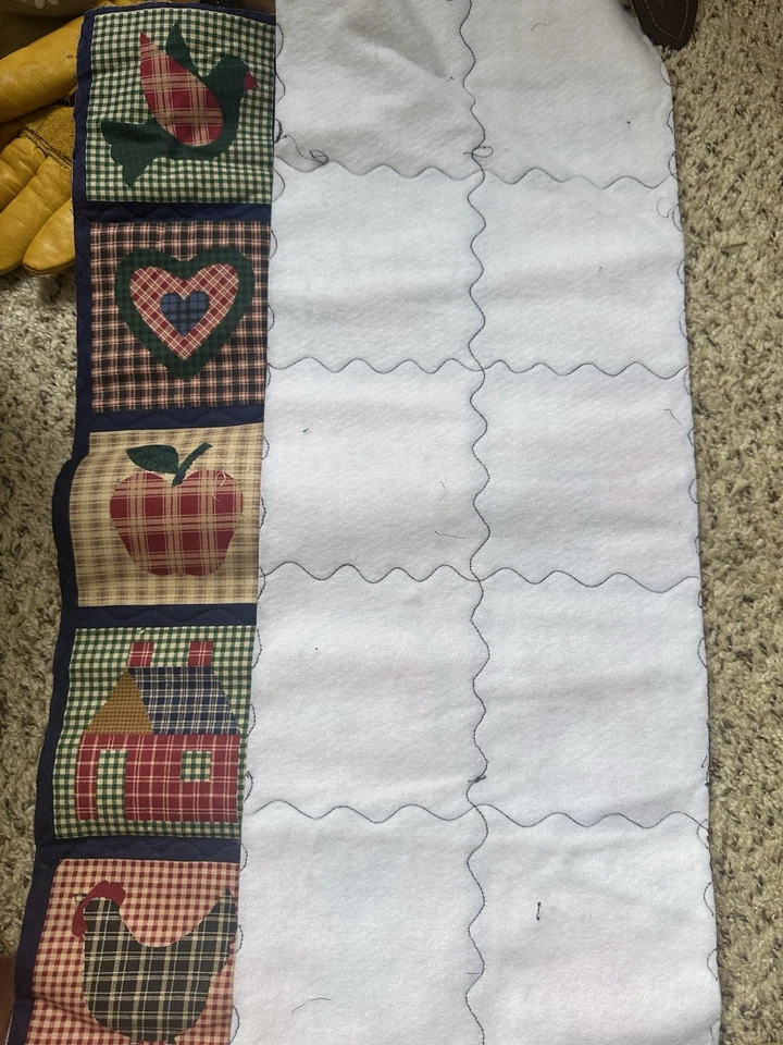 27 pieces Cranston FABRIC Country Hearts Flowers Baskets Plaid  24”x9” pieces - Image 2 of 4