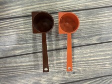 Tupperware Vintage Brown & Orange Scoops Set ...