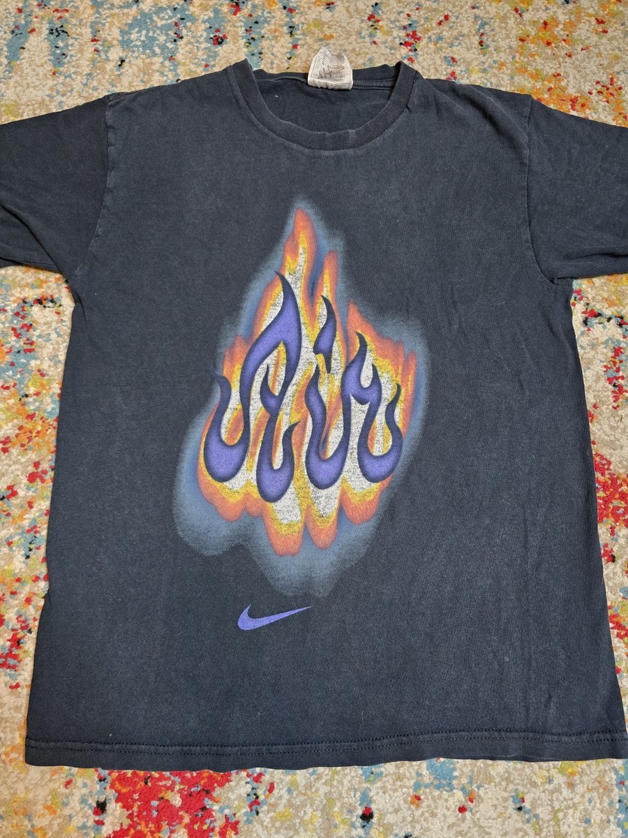Vintage 90's Banned Nike Air Bakin Graphic T-Shirt Size Small