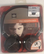 THE SHARPER IMAGE FOLDABLE PRO COMFORTABLE HEADPHONES NEW