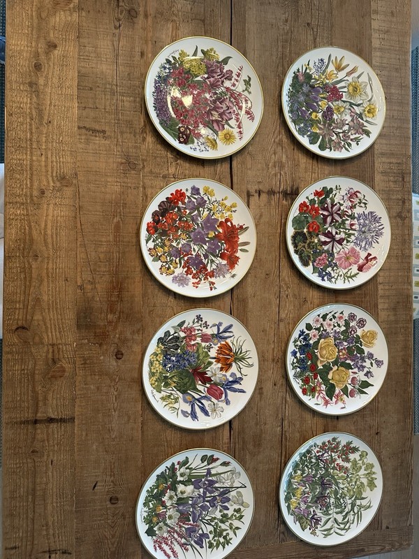 Franklin Porcelain Flowers of the Year  