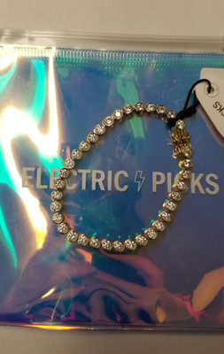 Electric Picks Jewel 14K Gold Plated Bracelet 6.5''
