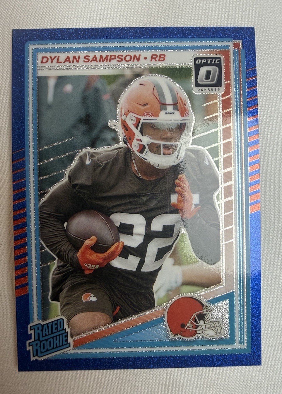 2025 Panini Donruss Optic Dylan Sampson Rated Rookie 238 Blue Glitter 🔥A56