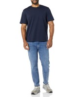 Amazon Essentials Herren T-Shirt Rundhals Tasche 2Er-Pack Dunkelblau Marine L