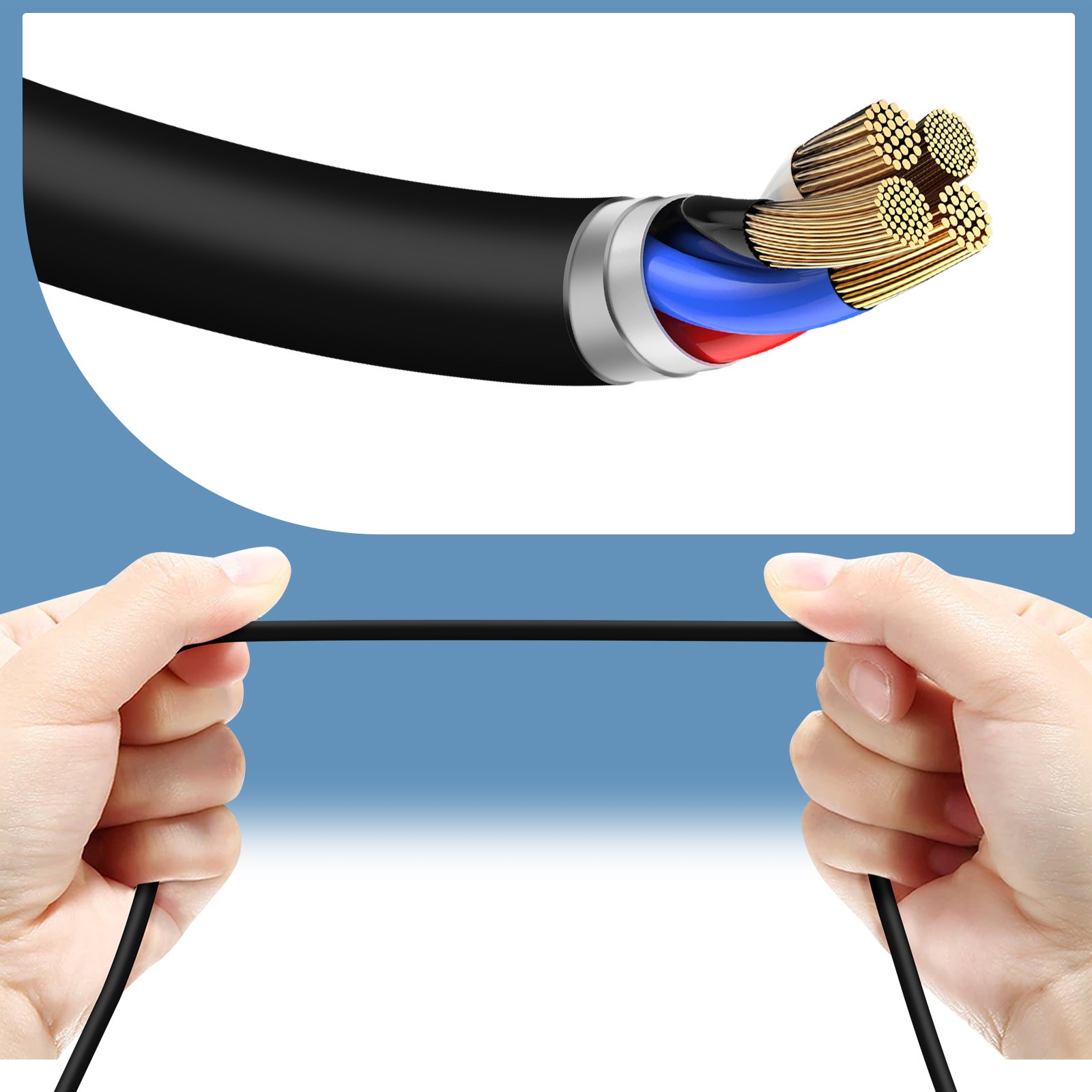 Câble USB vers Micro-USB cordon de transfert de données et recharge Android - 4