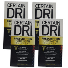 4-Pack Certain Dri Prescription Strength Roll-On 1.2 oz Clinical Antiperspirant