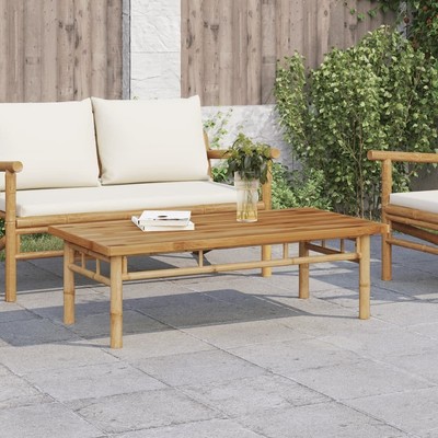 vidaXL Coffee Table Natural Bamboo Bamboo with a natural finish Medium