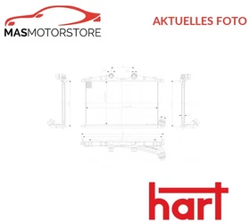 LADELUFTKÜHLER KÜHLER LADELUFT HART 616 625 H NEU OE QUALITÄT