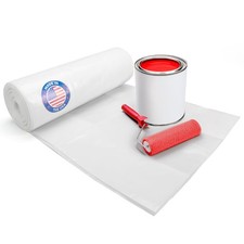 Plastic Sheeting 4 mil, 3' x 50' 150 sq. ft.  Thick SemiClear Plastic Sheetin...