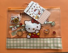 Hello Kitty Official Pencil Case, Erasure, Pencil & Ruler - Unused!