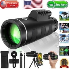 Waterproof Monocular Telescope for Adults - 40x High Power Magnification