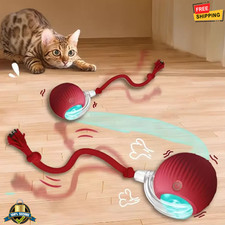 Interactive Smart Cat Toy Ball USB Rechargeable Auto-Rolling Pet Toy