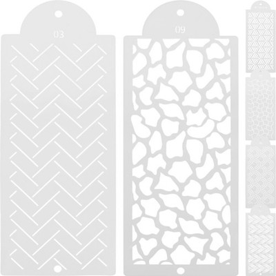 6pcs DIY Hohlmalerei Schablonen Hohlmalerei Vorlagen zarte Graffiti -Schablonen