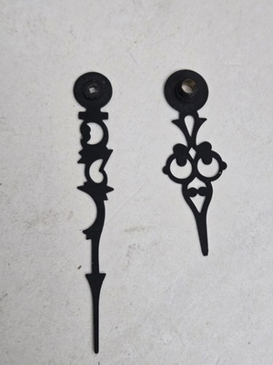 #ad Vintage Wall Clock Hands Fancy Black Parts Replacement $14.99