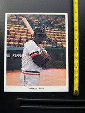 Jim Holt 1974 MLB Baseball MIN MN Minnesota Twins Team 7x9 In. Jumbo Large