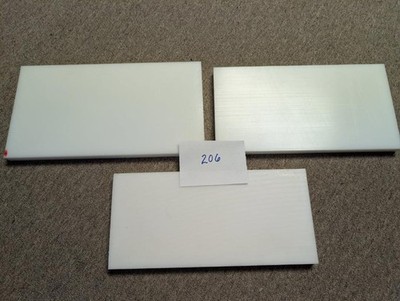 White Plastic Delrin/Acetal sheet/block lot, 3 pieces CNC Mill CNC Router(#206)