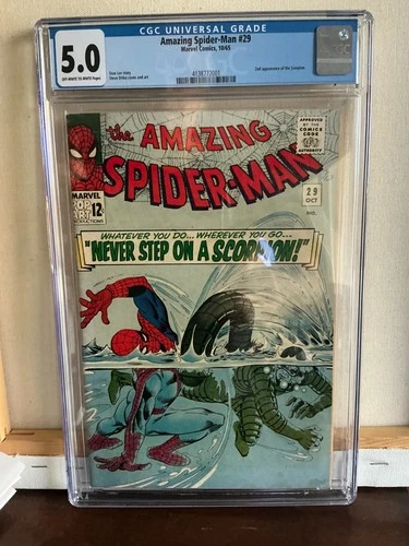 Amazing Spider-Man #29 1965 CGC 5.0 VG/FN OW to W Pages