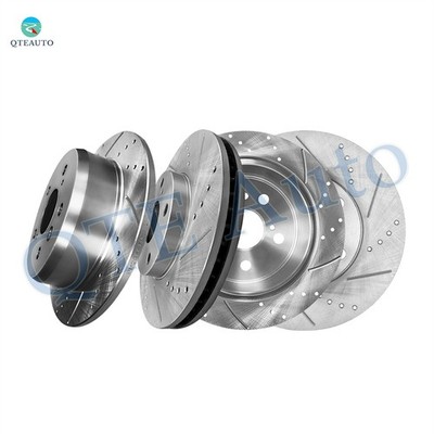 4 Front 275mm-Rear 269mm Drilled Slotted Brake Rotors For 2002-2006 Toyota Camry