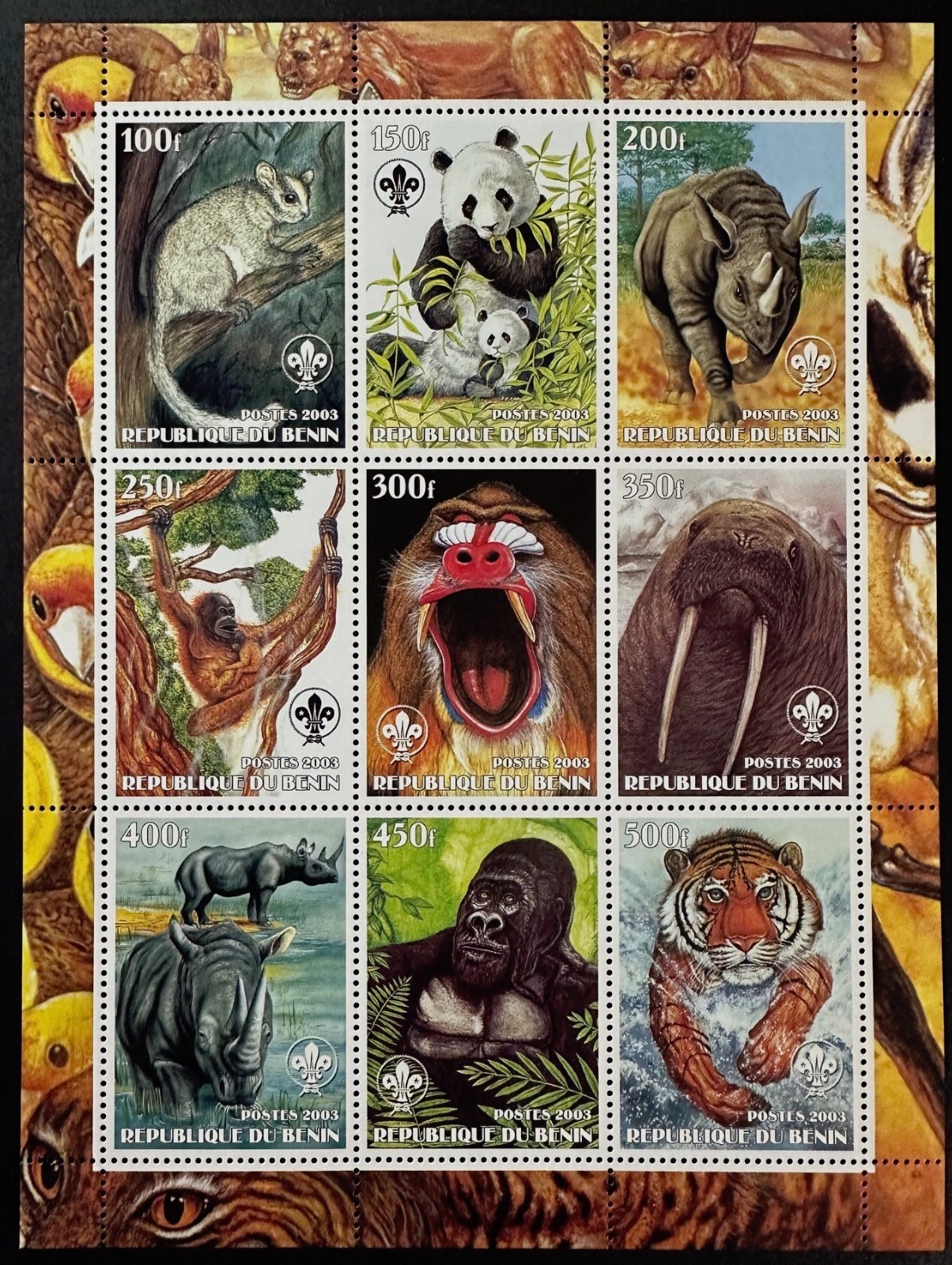 WILDLIFE  Beautiful Mint NEVER Hinged  Sheets  BENIN