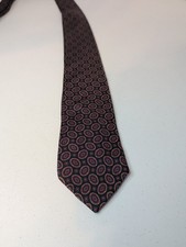Captain's Quarters 100% Silk Tie Made In The USA Paisley Print 58.5" X 3"