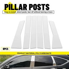6pcs Chrome Pillar Posts For 2012-2016 Honda CRV Cover Door Trim Window Decal