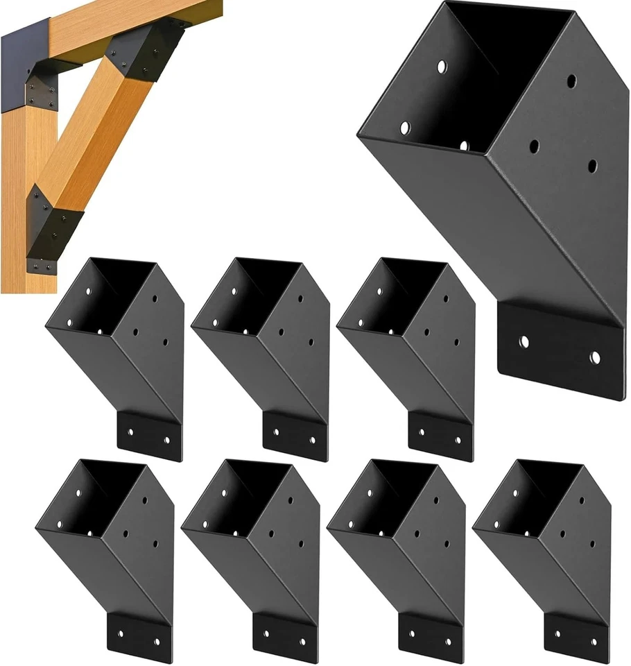 Easy Install 45° Angle Brackets, 8-Pack for Pergola - Image 3 of 4