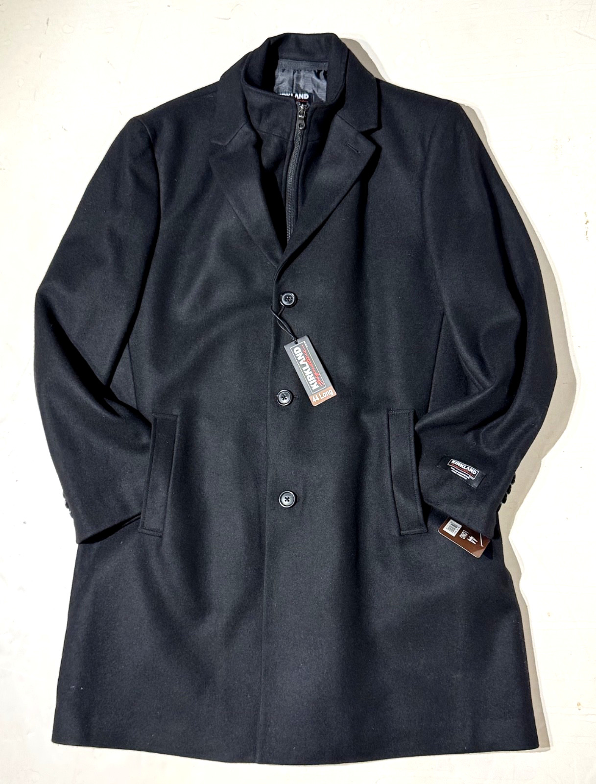 MEN'S WOOL CASHMERE OVERCOAT  44 LONG ITALIAN WOOL  CLASSIC Ralph Lauren Polo