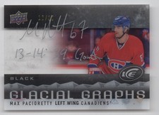 2014-15 Upper Deck Ice Glacial Graphs Black Max Pacioretty Auto 10/10 RARE