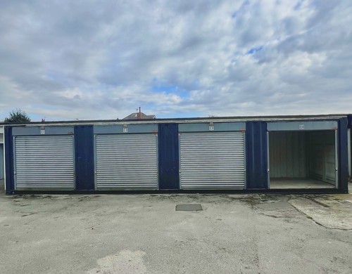 40ft Shipping Container | 4 Roller Shutters costing £4800 | partitions ...