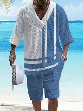 Men s Outfit 2 Piece Set Shirt  Shorts Set - Available Sizes 3XL BIG